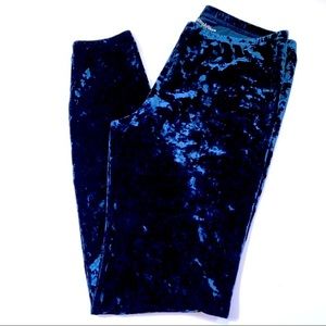 Crushed velvet leggings